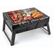 thumbnail image 1 of Asador Parrilla Plegable Portátil Camping Carbon Color Negro, 1 of 3
