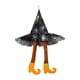 thumbnail image 4 of Sombrero Con Patas De Bruja, Cartel Colgante, Adorno De Fiesta De Terror Para Fiestas De Mantel, Dormitorio, Naranja, 4 of 5