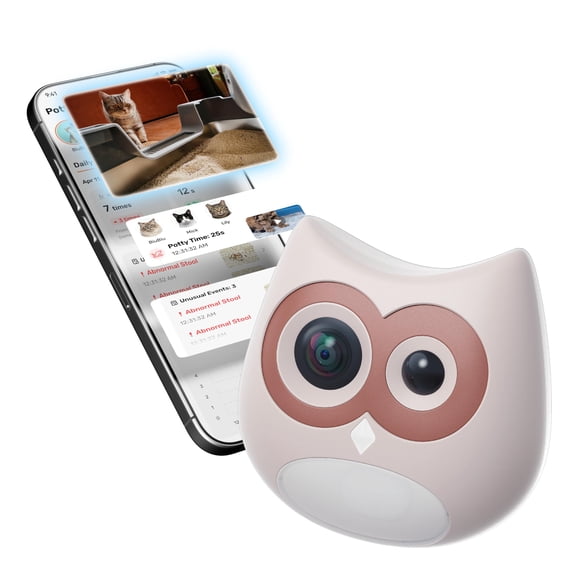 Cámara para Gatos SiiPet Monitor de Salud con IA Rosa