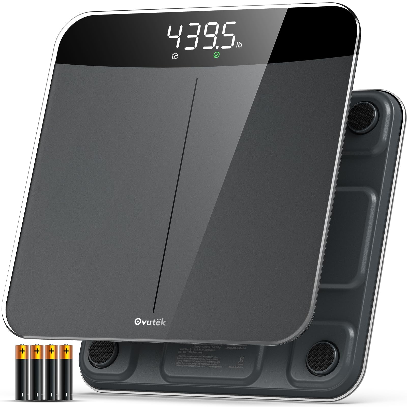 Báscula De Baño Ovutek Ovutek Digital, Peso 204 Kg