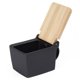 thumbnail image 2 of Salero ZERO JAPAN 454 ml con tapa de hinoki – negro, 2 of 3