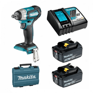 Makita - Llave De Impacto 1/2 18V Inalambrica Incluye 2 Bateria De 3.0Ah Y Cargador Dtw181Rfe