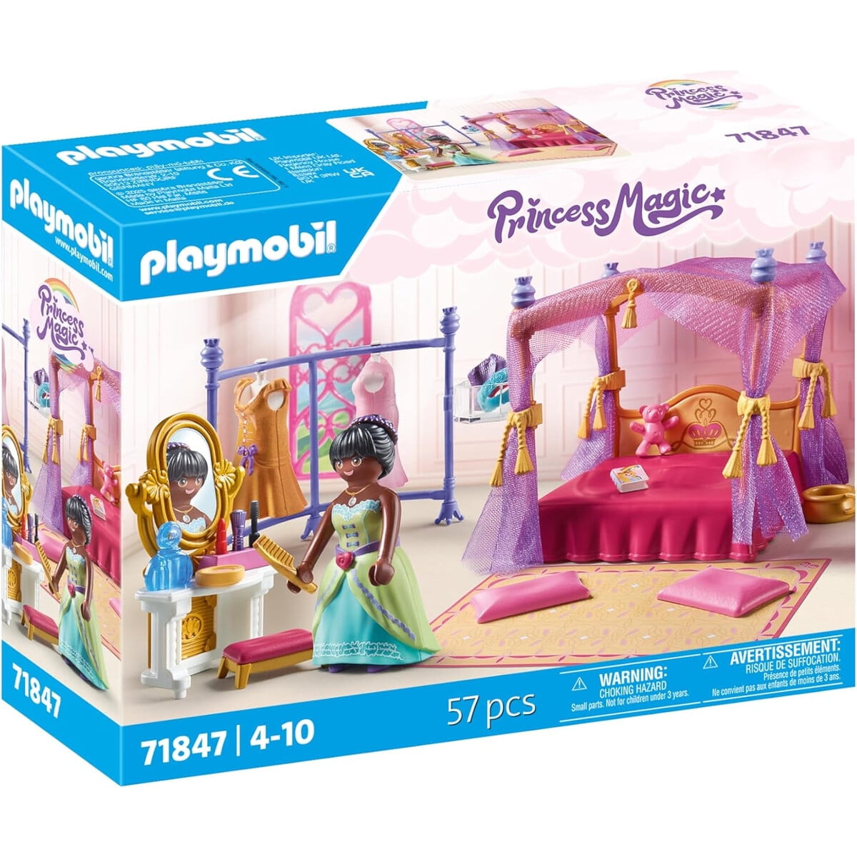 Playset Playmobil Dormitorio Princesa 71847 57 Piezas