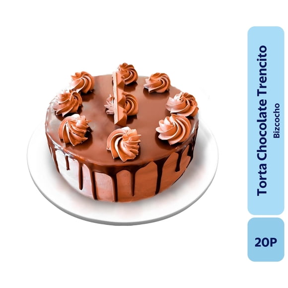 Torta Bizcocho Chocolate Trencito 20P, 1 Un