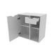 thumbnail image 3 of Vanitorio Bn3605.0001 Con Lavamanos 1 Cajón 1 Puerta Blanco, 3 of 4