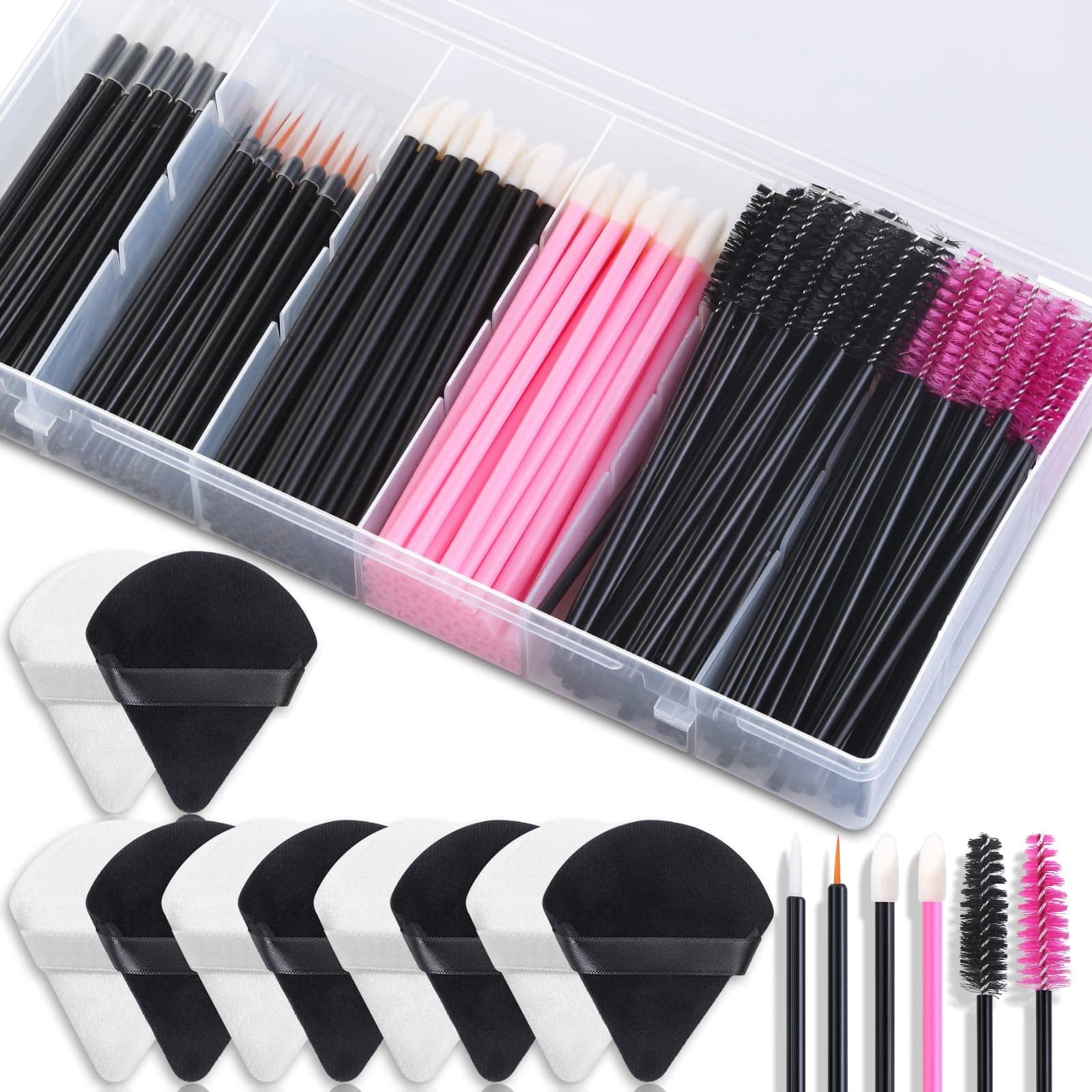 Shynek - Kit De Accesorios De Maquillaje Desechables Con Aplicadores De Maquillaje
