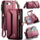 thumbnail image 1 of CaseMe Funda de Cuero for iPhone 16e de 6.1 Pulgadas con Billetera [Bloqueo RFID] con Ranura para Billetes con Zíper y 7 Tarjeteros, Correa de Hombro Magnética de Cuero PU Suave, Funda de Billetera f, 1 of 13