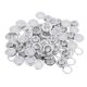 thumbnail image 5 of 50 juegos de ojal de metal con arandela de 10 mm para accesorios de ropa de equipaje de plata, 5 of 5