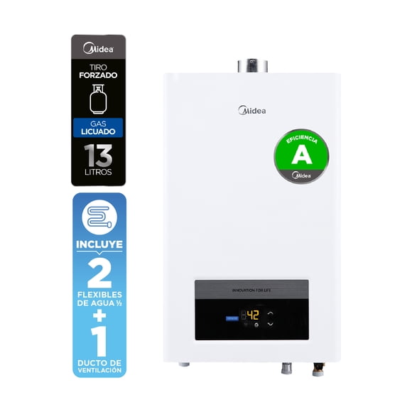 Calefont Tiro Forzado 13 litros Gas Licuado MGWH13-26EQPCLW-GL