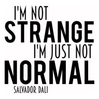 Rienda Libre Graphics - Decomural I'M Just Not Normal Salvador Dali Life Ws-44031