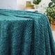 thumbnail image 5 of Manta de Franela de Forro Polar REGALWOVEN, Mantas de Peluche de Microfibra para Sofá, Verde Oscuro 59" x 78", 5 of 7