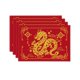 thumbnail image 4 of Manteles Individuales De A?o Nuevo Chino, 4 Unidades, Manteles Individuales Para Suministros De Fiesta, Interior Y Exterior, Oro Rojo, 4 of 5