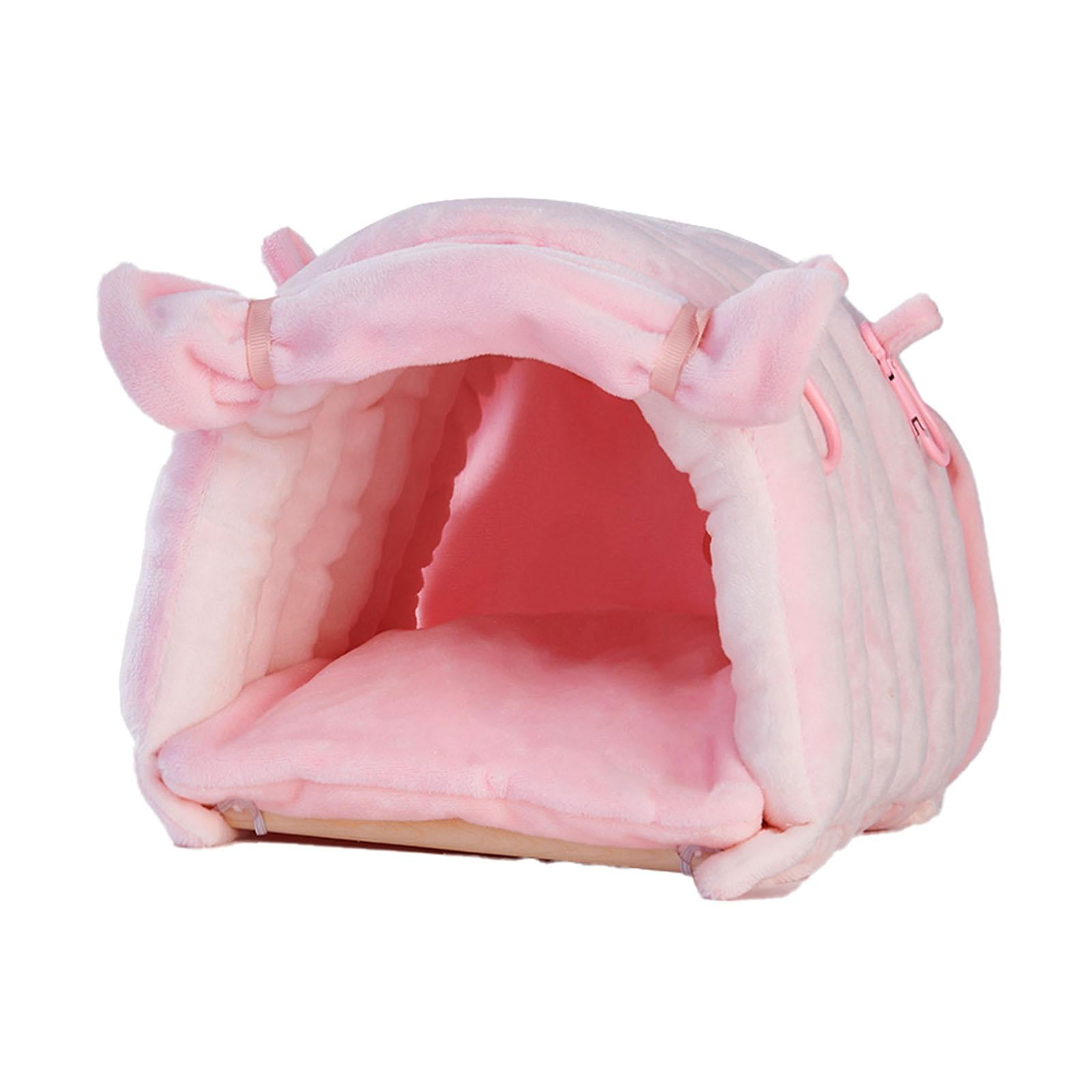 Nido De Pájaros, Jaula Colgante Cálida, Tienda De Campaña, Nido De Loros Para Cobayas, Cacatúas, Guacamayos, Color Rosa