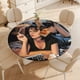 thumbnail image 4 of Pulp Fiction-theme Fitted Round Tablecloths Elastic Edged Table Covers Waterproof Table Cloth for Kitchen Holiday Party Tables Decor 120cm, 4 of 6