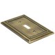 thumbnail image 2 of Cubierta de placa de interruptor Henne Bery Sunken Pearls en latón antiguo, paquete de 2, 2 of 7