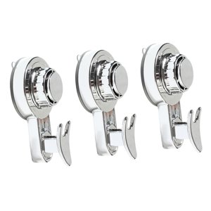 Magideal - Ganchos De Succión, Ganchos Para Toallas De Cocina, Colgador De Vacío Duradero Extraíble Para Hotel, Colgador De Succión Para Dormitorio, Ganchos De Plata