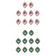 thumbnail image 5 of 20 Piezas Adornos Para álbum De Recortes Con Botón De Cuentas Traseras Planas Rosa Verde, 5 of 5