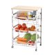 thumbnail image 1 of Frutero JAQ de 4 niveles, deslizable, de metal con tapa de madera, 1 of 8