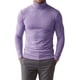 thumbnail image 5 of INSPIRE CHIC Camiseta de Cuello Alto de Manga Larga para Hombre Ajuste Ceñido Camiseta Térmica Suave XL Púrpura, 5 of 6