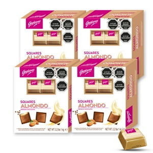 Goplana - Pack 4 Cajas Chocolate Rellenos Sabor Almendra 1Kg