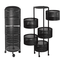 Angeles Del Hogar - Organizador Multiusos De 4 Canastos Color Negro