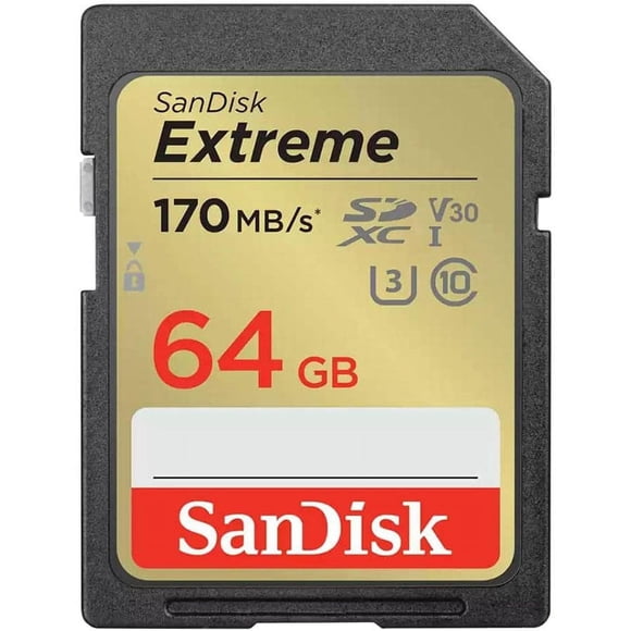 Tarjeta de Memoria SD SanDisk Extreme 64 GB UHS‑I U3 SDXC