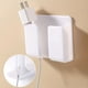 thumbnail image 2 of 1/2/4pcs, Wall-mounted Phone Holder Punch Free Phone Charging Plug Bracket Self Adhesive TV Air Conditioner Remote Control Storage Box Wall-mounted Storage Rack, 2 of 4