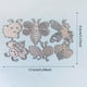 thumbnail image 3 of Plantilla troquelada para hacer tarjetas y álbumes de recortes, diseño de abejas, 3 of 8