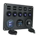 thumbnail image 2 of Panel De Interruptor Basculante De 5 Bandas Multifunción Para Yate Automotriz Lancha Luz Azul, 2 of 3