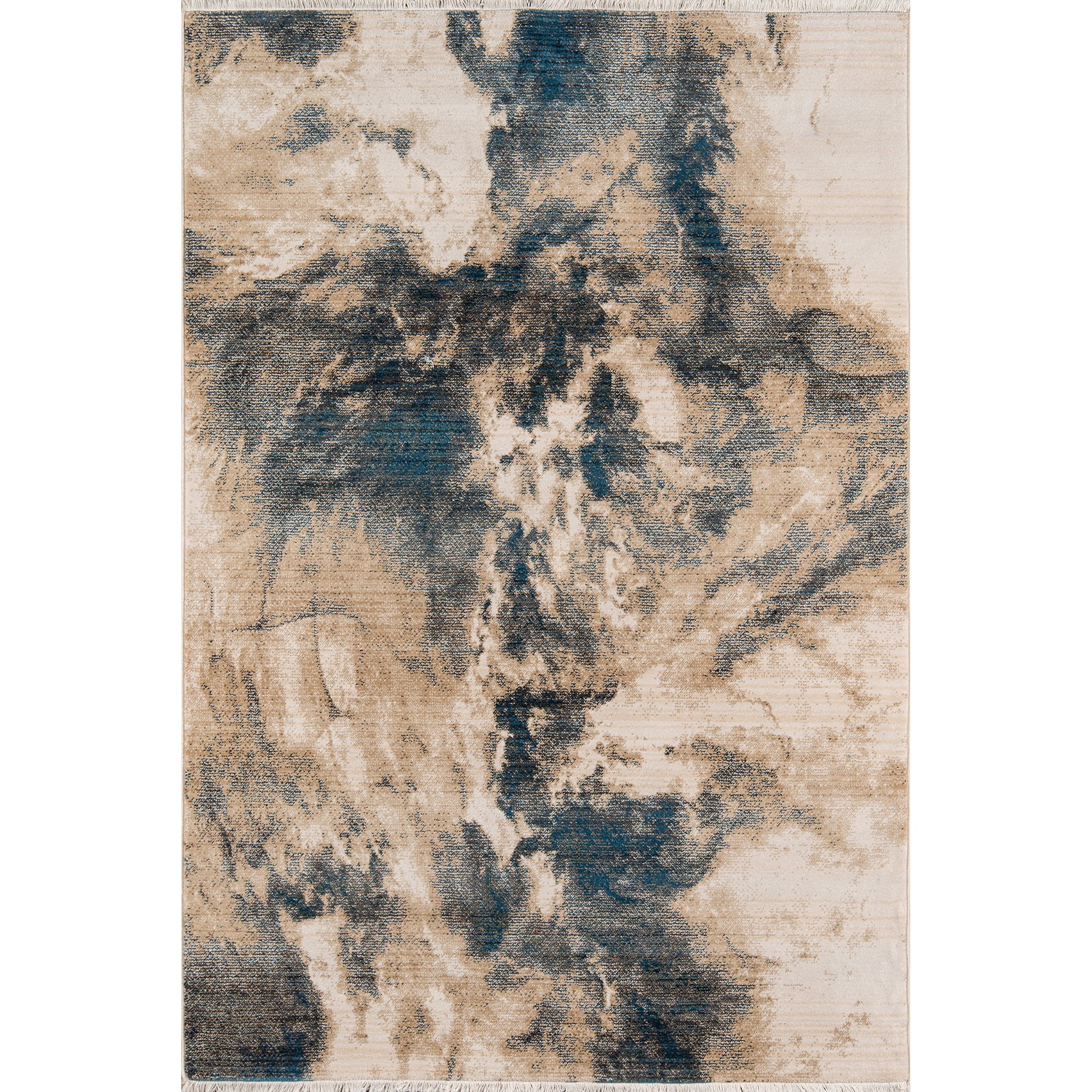 Alfombra Area Momeni Studio Azul, 60 Cm X 90 Cm, Polipropileno
