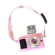 thumbnail image 3 of Figura De Peluche Con Forma De Cámara, Accesorio De Ropa Elegante Para Vestir Muñecas De 15 Cm, Color Rosa, 3 of 3