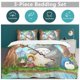 thumbnail image 5 of x72 My Neighbor Totoro Bed Duvet Cover Microfiber Bedding Sets 3D Printed Lightweight 3 Piece Comforter Sets, 1 Duvet Cover And 2 Pillow Shams for Kids Boys Girls 79"x90" jn72, 5 of 5