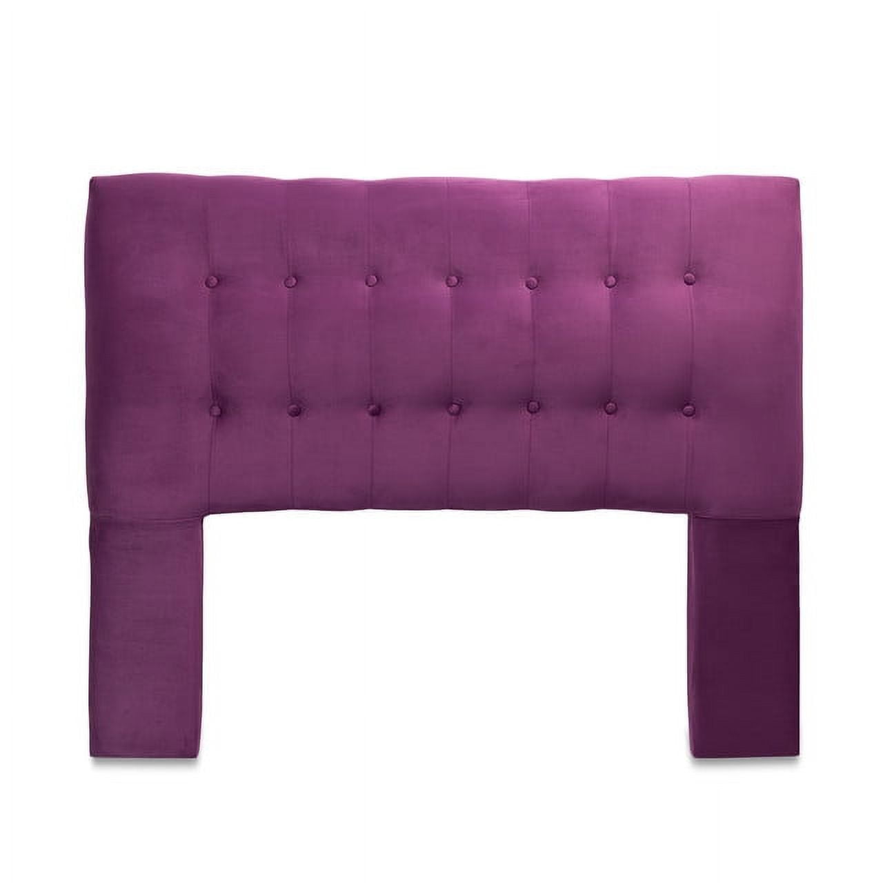 Dgb - Respaldo Cama 2 Plazas Felpa Morado Sevilla Cp