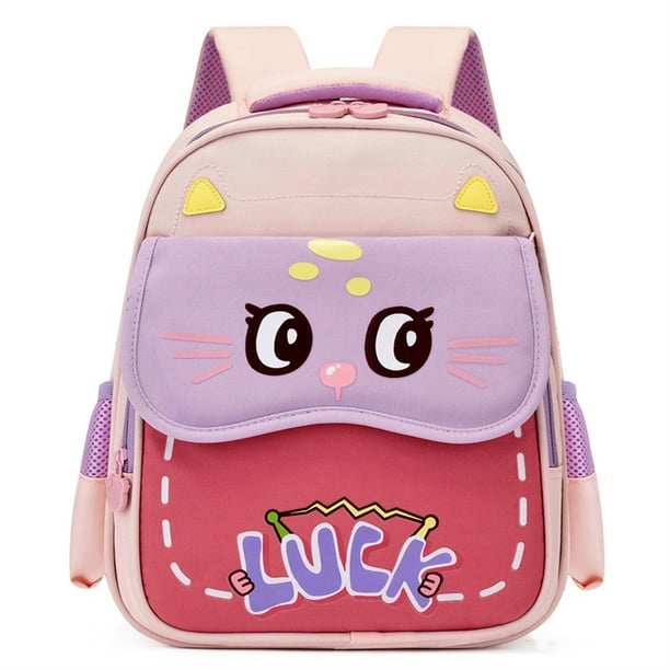 Little Girls Boys Schoolbag With Protective Spine Burden Relieving Schoolbag For Kindergarten Children's Lightweight Backpack
