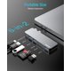 thumbnail image 2 of Hub USB-C RayCue para MacBook Pro/Air M1 M2 M3 con puertos 6 en 1, 2 of 7
