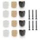 thumbnail image 4 of Tela de piel sintética Gnome Beard Costume DIY Muñecas hechas a mano Gnome Nose Crafting Craft Cosplay Bolas de madera sin terminar para el hogar , 4Blanco 4Caqui 4Gris 18cmx9cm, 4 of 4