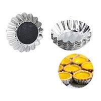 Genérico - Pack X6 Molde Mini Tartaleta Tarta De Huevo Moldes 7,5Cm