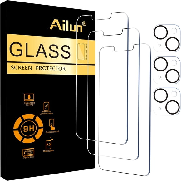 Protector Pantalla Vidrio Ailun iPhone 14 6.1 3 Pack