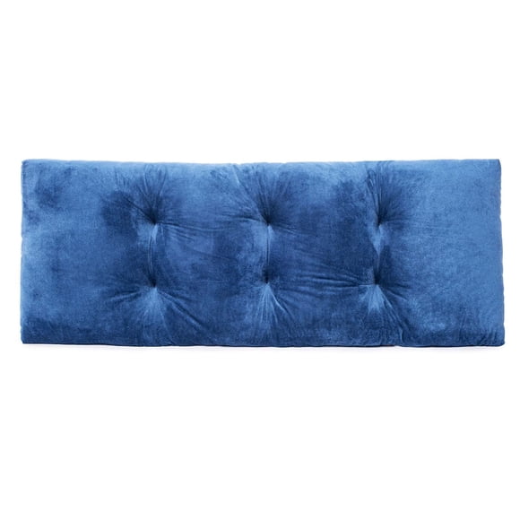Cojín para banco JAMPAYANG 91 x 36 cm, antideslizante, capitoné, azul