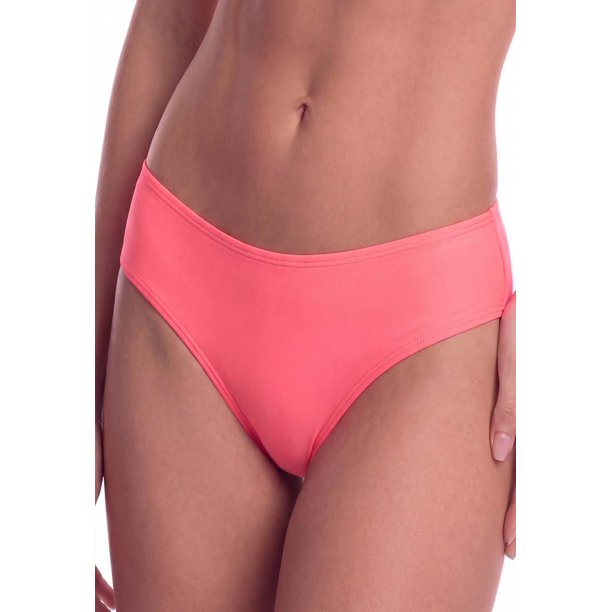 Bikini calzón con pinza trasera color naranja Talla L