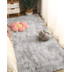 thumbnail image 1 of Alfombra Peluda Suave 240 X 200 Cm Primera Calidad Blanco Y Gris, 1 of 2