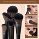 thumbnail image 3 of Set de brochas de maquillaje Jessup T336, 14 piezas, fibra sintética negra, 3 of 8