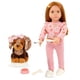 thumbnail image 1 of Muñeca Our Generation Claudia de 46 cm con peluche de dachshund de 15 cm, 1 of 9