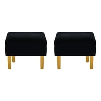 Bodevir - Set Pouf Sky 1C Felpa 01 Negro