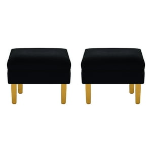Bodevir - Set Pouf Sky 1C Felpa 01 Negro