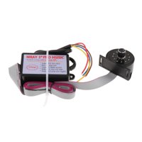 Magideal - Controlador De Bocina De Coche, Varios Efectos De Sonido, Interruptor De Control De Línea, Universal, Eléctrico, Altavoces Para Vehículos De Emergenci 12 Botón De Perilla De Sonido