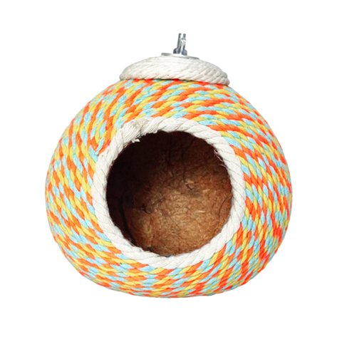 Magideal - Casa Nido Para Loros, Accesorios Para Jaulas Nido Para Cría De Aves, Cabaña Refugio Para Conures, Cacatúas, Gorriones Pequeños Y Medianos, Periquitos Con Tornillos