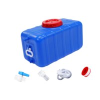 Magideal - Depósito De Agua Portátil Con Diseño Horizontal Recipiente De Agua De Gran Capacidad Barril De Almacenamiento De Agua Para Bebidas Hecho En Pp Resiste 50 Litros