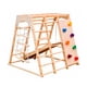 thumbnail image 1 of Juego de madera XL cubículo Doble escalada Cllimbing resbalín Kiddy WCFS-6 - ZF-PP-001, 1 of 3