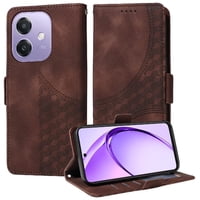 Carcasa Foxdock Oppo A5X 4G/5G De Cuero Pu, Diseño Acolchado Clásico, Protección Contra Caídas Y Rayones